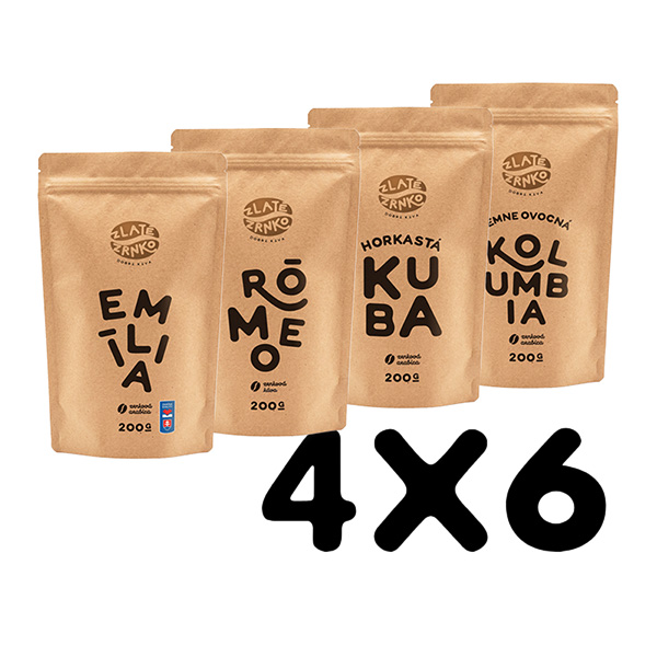 Káva Zlaté Zrnko - Kávové predplatné Gurmán/Stredný