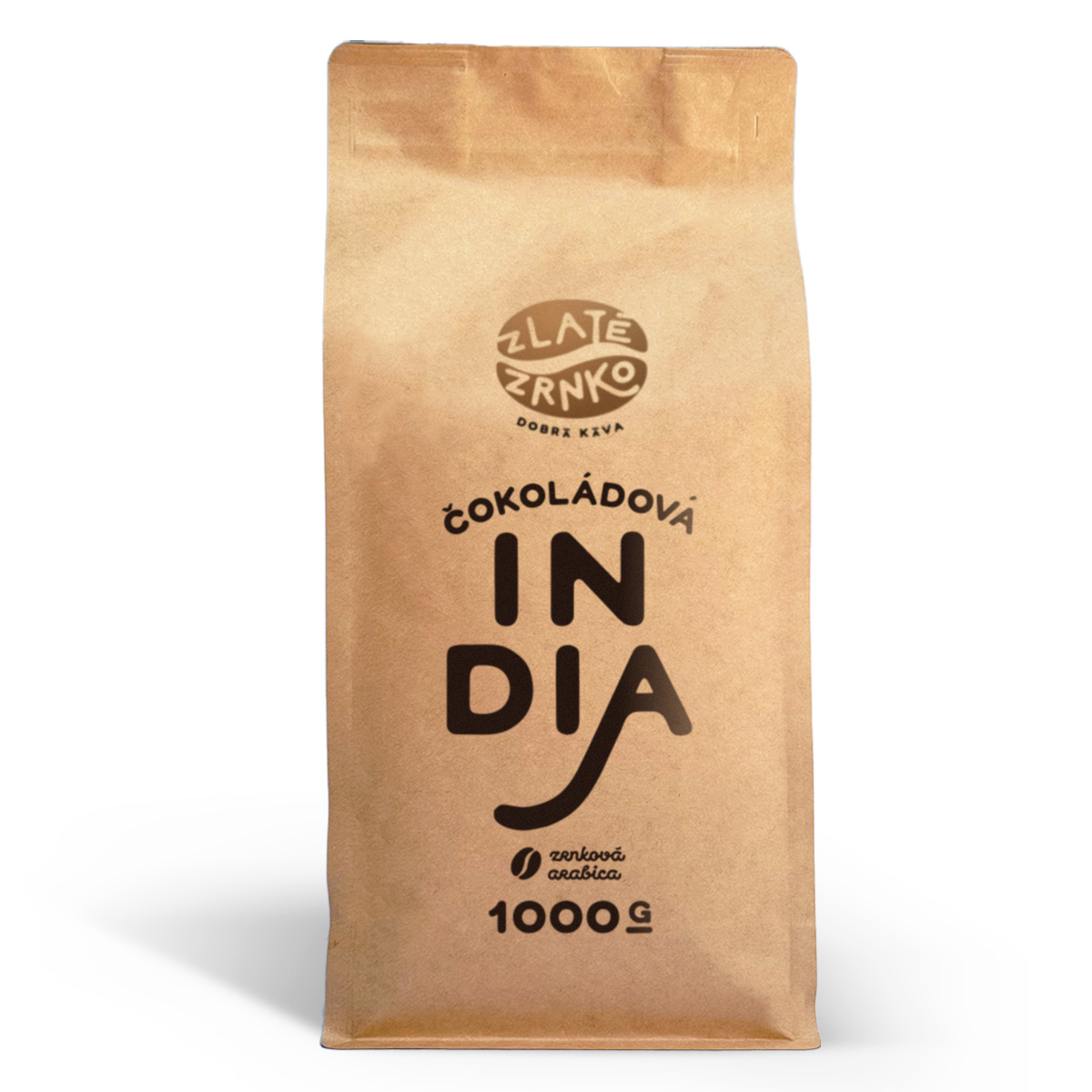Káva Zlaté Zrnko - India - "ČOKOLÁDOVÁ" 1kg