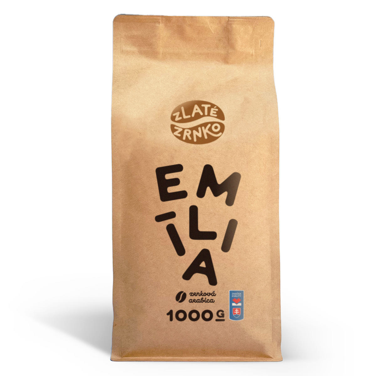 Káva Zlaté Zrnko - Emília (Zmes 100% arabika) "VYVÁŽENÁ" - NAJPREDÁVANEJŠIA 1kg