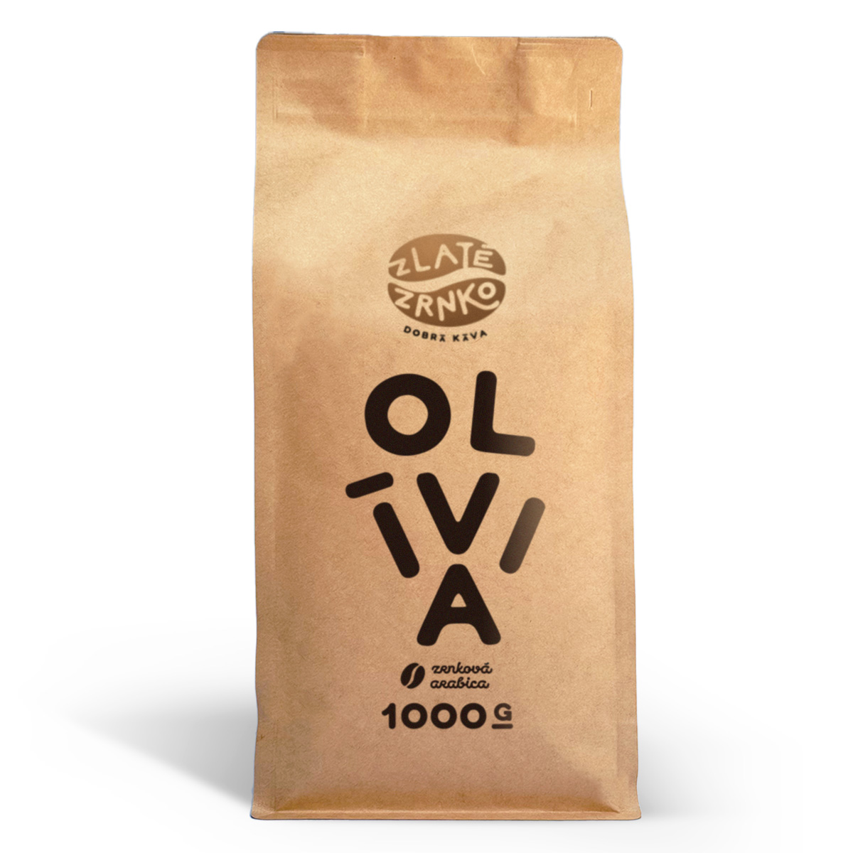 Káva Zlaté Zrnko - Olívia (Zmes 100% arabika) "HORKÁ" 1kg