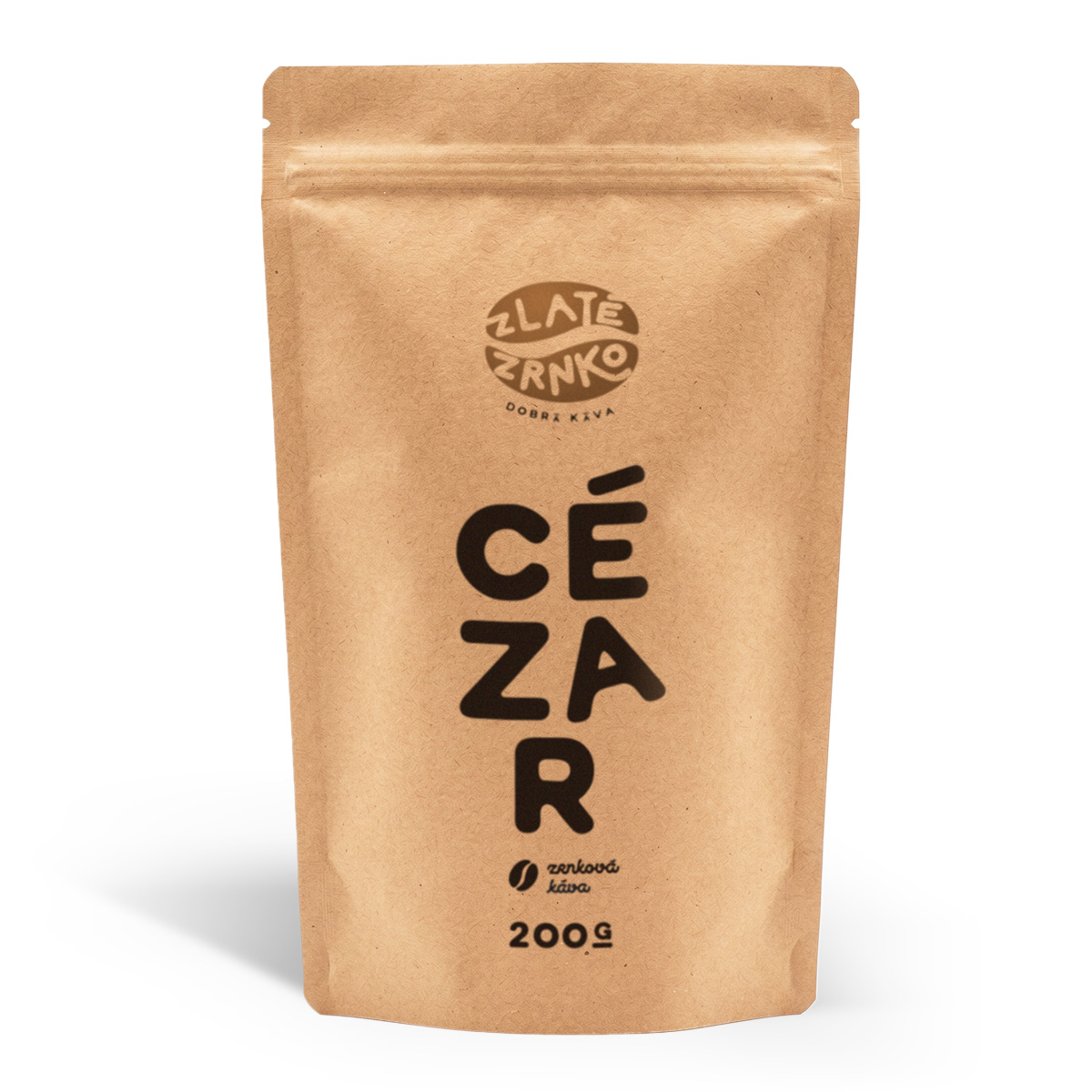 Káva Zlaté Zrnko - Cézar (Zmes 75% arabika a 25% robusta) - "KLASICKÝ" 200g