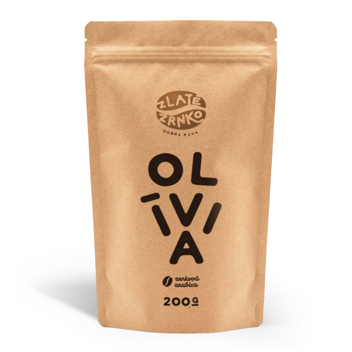 Káva Zlaté Zrnko - Olívia (Zmes 100% arabika) "HORKÁ" 200g