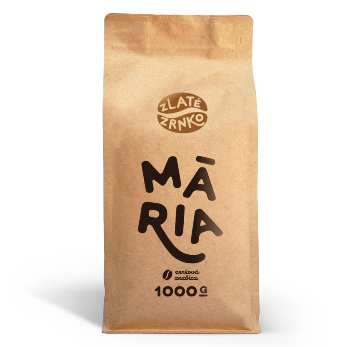 Káva Zlaté Zrnko - Mária (Zmes 100% arabika) - "JEMNE OVOCNÁ" 1kg