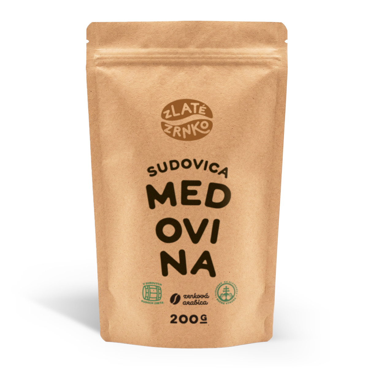Káva Zlaté Zrnko - Sudovica - "Z MEDOVINY" 200g