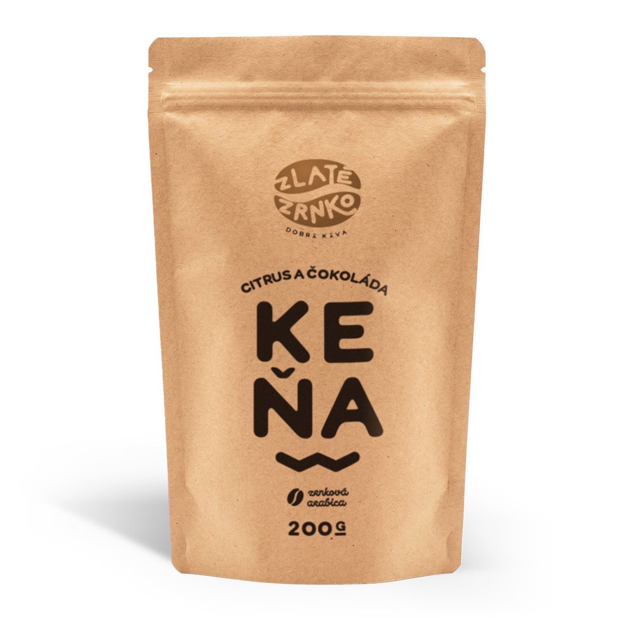 Káva Zlaté Zrnko - Keňa - "Citrus a čokoláda" 200g