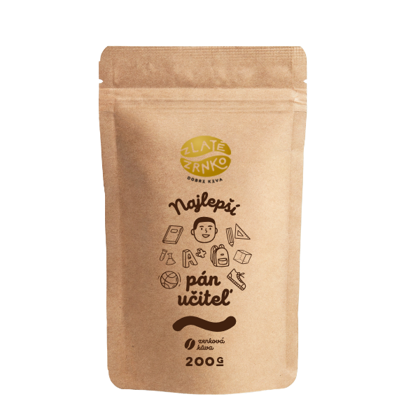 Káva Zlaté Zrnko - Najlepší pán učiteľ (Emília) 200g