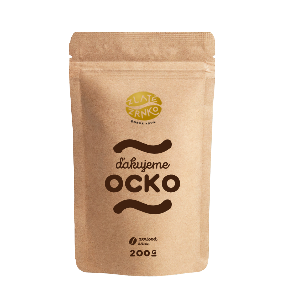 Káva Zlaté Zrnko - Ďakujeme ocko (Emília) 200g