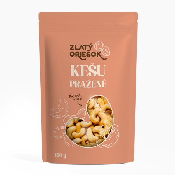 Zlatý Oriešok - Kešu pražené 100g